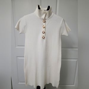 Zara knit mini shirt dress